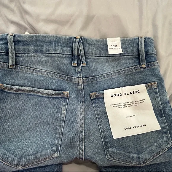 🎇SALE🎇 GOOD AMERICA • Blue Good Classic Jeans • sz 4/27 • - Picture 7 of 8